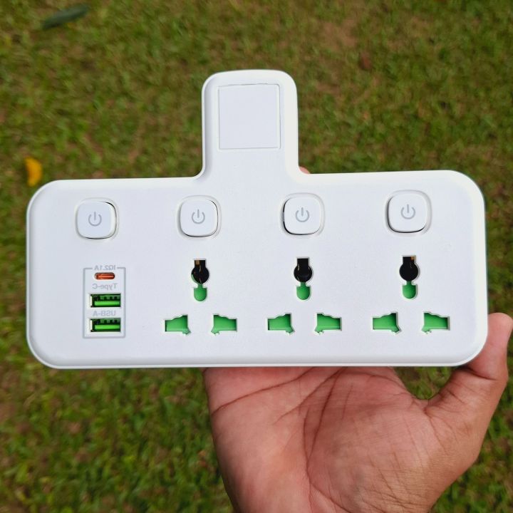 Usb Multi Socket Plug Smart Multi Plug Socket Universal Plugs and 2 USB & Type C & Universal ...