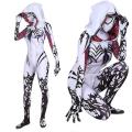 MINISO Spider Gwen Stacy Cosplay Costumes Women 3D Print Jumpsuits Onesies Halloween Clothes Soft Material With Hat Mask. 