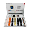 Hiwatch i20 Ultra 2 , 3 MAX Suit SmartWatch + Airpods Pro with Transparent Screen Guard Watch with Seven Decorated Straps. 