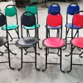 Folding Stool Heavy Duty Chair for Home/Study Chair and Restaurant/Café NAMAZ Chair 1 Pc (Blue). 