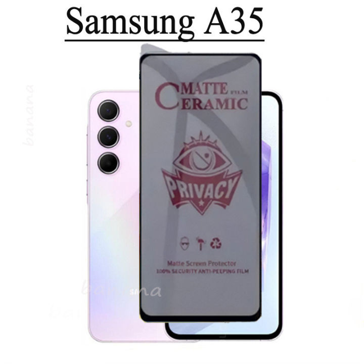 Samsung%20A35/A55%20Privacy%20Tempered%20Glass%20-%20Anti-Spy%203-in-1%20Protector%20-%20Image%202