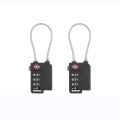 1 s Luggage Combination Lock Portable TSA Approved Security Cable Luggage Lock 3-Digit Combination Password Lock Padlock. 