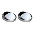 Mirage Wide-angle Mirror 360-degree Adjustable Car Blind Spot Mirror Set for Enhanced Safety Wide-angle Lens Design Frameless Convex Side Auxiliary Mirrors Auto Parts Accessories Blind Spot Car Mirror. 