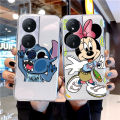 For Huawei Honor X7b 4G 90 Smart 5G Phone Case Couple Mickey Minnie Mouse Stitch Silicone Clear Transparent Bumper Back Cover. 
