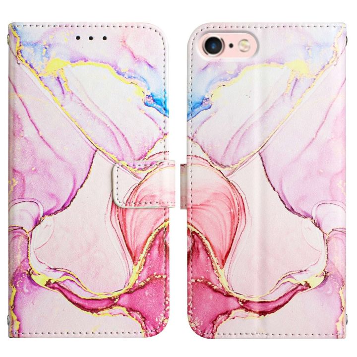 lthmy%20for%20iPhone%20SE%202020%20/%208%20/%207%20/%206s%20/%206%20case%20Marble%20Pattern%20PU%20Leather%20Wallet%20Card%20Slots%20Flip%20Stand%20Cover%20with%20Hand%20Strap%20-%20Image%204
