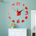 DIY Acrylic Mirror Wall Clock, Modern Wall Sticker Clock, Large Watch Silent Mirror Number Clock Home Office School Decorations. 