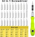 16 / 32 in 1 Mini Screwdriver Tool Set Kit with Magnetic Flexible Extension Rod, Precision Bits Screw Driver Set, Computer, Mobile Repairing Tool Kit, Watch Repairing, Laptop Screwdriver Set, Camera and Toys. 