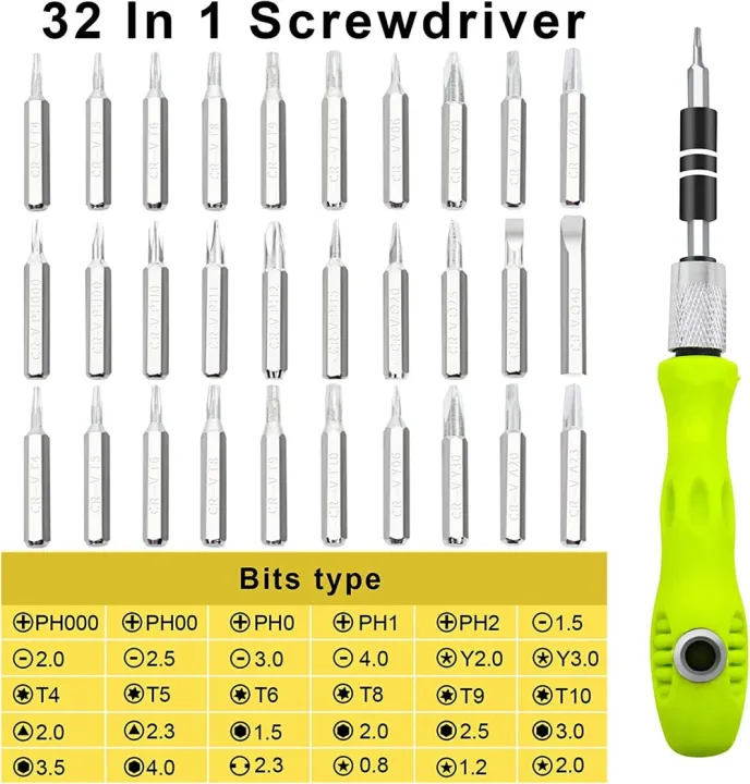 32 In 1 / 16 In 1 Screwdriver Set Precision Mini Magnetic Screwdriver Bits Kit Phone Mobile IPad Camera Maintenance Tool Repair Screwdriver Bit Set