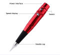 Eyebrow Tattoo Machine Red Pen Semi Permanent Makeup Tattoo Machine Lip Tattoo. 