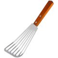 Stainless Steel Fish Spatula Turner, Wood Handle Fish Spatula, Slotted Turner, Kitchen Metal Spatula for Flipping Frying. 