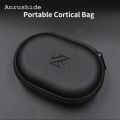 For BA10 AS10 ES4 KZ Earphones Oval Storage Bag Wired Headphones Luxury PU Zipper Storage Box Portable Hold Case Container for iPhone. 