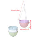 Balcony Chain Hanging Planters Flower Pot Basket Imitation Rattan Weaving Cologo. 