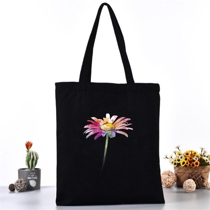 Contemporary%20Crossbody%20Bag%20Quirky%20Hand-carried%20Bag%20Printed%20Tote%20Bag%20Casual%20Shopping%20Bag%20Daisy%20Print%20Handbag%20-%20Image%209