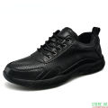 Leather Black Sneakers Men Breathable Casual Shoes Fashion Men Shoes Social Shoe Male Outdoor. 