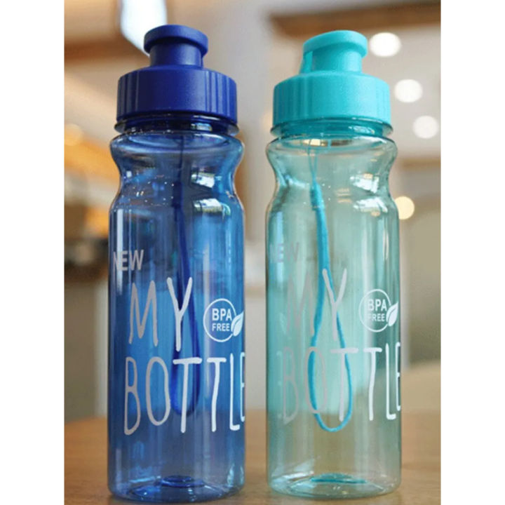 Clear 550ml Water Bottle - Transparent Design for Monitoring Water Intake