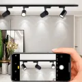 3PCS LED Ceiling Lamp Track Lights 220V 30W Spotlight Set Track Lamp Rail Lighting Fixtures COB Spot light For Kitchen Home Room Store. 