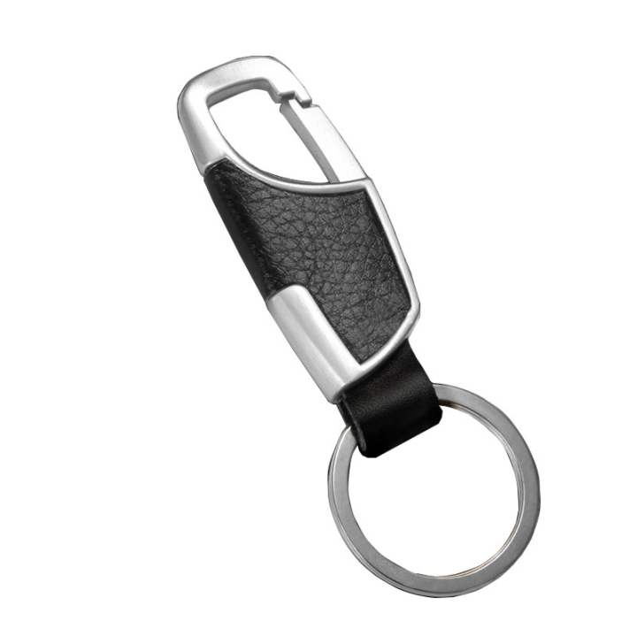 Luxury%20Leather%20+%20Zinc%20Alloy%20Men%20and%20Ladies%20Keychain%20Black%20Clasp%20Creative%20Keyring%20Holder%20Car%20Key%20Chain%20For%20Men%20Jewelry%20Gift%20-%20Image%205