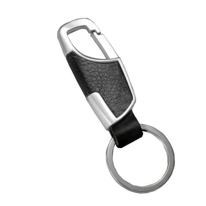 Luxury%20Leather%20+%20Zinc%20Alloy%20Men%20and%20Ladies%20Keychain%20Black%20Clasp%20Creative%20Keyring%20Holder%20Car%20Key%20Chain%20For%20Men%20Jewelry%20Gift%20-%20Image%205