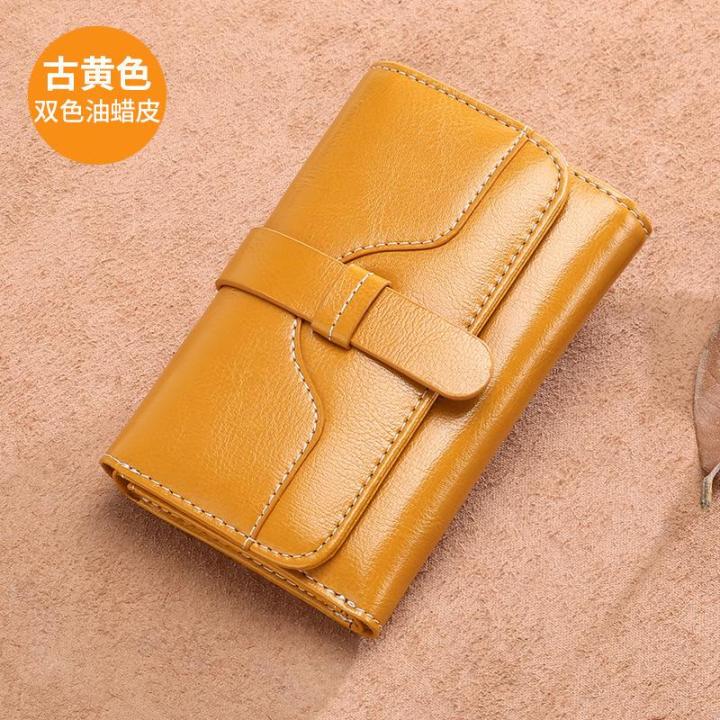 【BestGO】Wallet for Women Genuine Leather Women Purse Female Short Wallets  Zipper & Hasp Handbag Coin Pouch Card Holder Clutch Brand  HotDo271