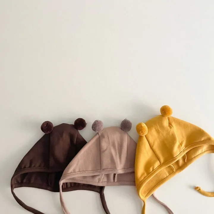 Fashion%20Cotton%20Newborn%20Cap%20Bear%20Ear%20Breathable%20Baby%20Ear%20Protection%20Cap%20Infant%20Strappy%20Hat%20Spring%20Autumn%20-%20Image%205