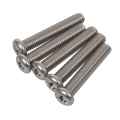 M8 x 45mm 304 Stainless Steel Phillips Machine Screw Bolt 5pcs. 