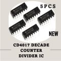 5PCS - CD4017 CD4017BE 4017 Decade Counter Divider IC. 