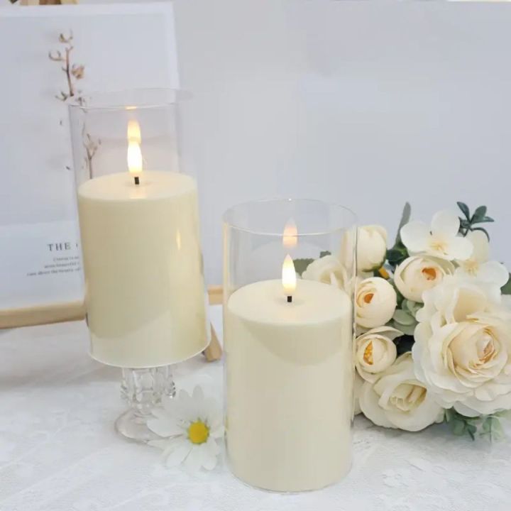 ignus flameless candle – trit house Images High... Ivory LED Pillar Candles with Natural Flickering Flame – Shatterproof ...