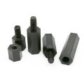 25X M2 M2.5 M3 M4 Black White Nylon Plastic Hex Hexagon Coupling Connector Joint Column Standoff Spacer Bolt for Motherboard. 