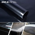 6D Carbon Fiber Vinyl Wrap Film Glossy Black Matte Black Self Adhesive Vinyl Car Wrap Foil Sticker Console Computer Laptop Skin sticker Size: 50cmx150cm. 