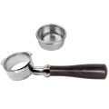 54mm Bottomless Portafilter - Fits Express, (Wood). 