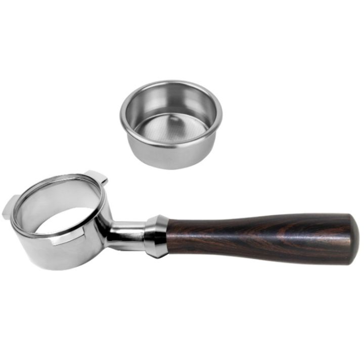 54mm Bottomless Portafilter - Fits Express, (Wood)
