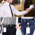 Wholesale Worker Office Supplies ID Card Holder Name Badge Clip with Retractable Reel Badge Case. 