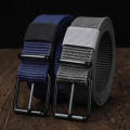 Multi-hole Canvas belt Comfortable Jeans waistband Stylish Braided belt Adjustable Pin buckle belt for wear Casual outings Jeans lovers Men's belts Fashion accessories. 