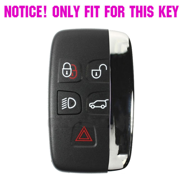 5 Button Silicone Car Remote Key Fob Cover Case For Land Rover Range ...