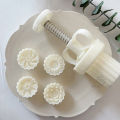 20g Mini Flower Moon Cake Mold Mung Bean Cake Daisy Sunflower Lotus Shape Cookie Stamp Mid-Autumn Festival Hand Pressed Pastry. 