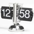 Flip Digital Clock Small Scale Table Clock Retro Flip Clock Stainless Steel Flip Internal Gear Operated Quartz Clock Home Decor. 