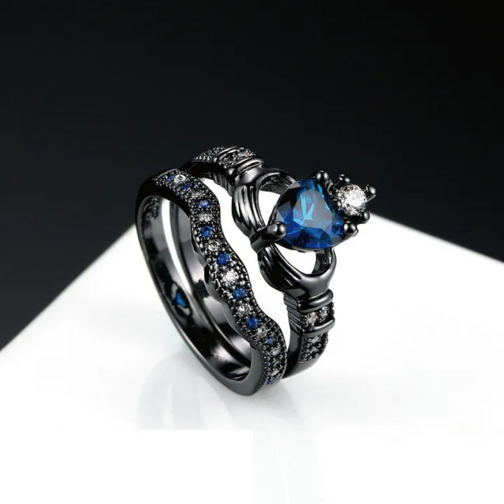 Charm%20Couple%20Ring%20Men's%20Stainless%20Steel%20Celtic%20Dragon%20Ring%20Blue%20Zircon%20Women's%20Ring%20Sets%20Valentine's%20Day%20Wedding%20Band%20Jewelry%20-%20Image%204