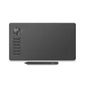 HXSJ Veikk A15Pro Di-Gital Drawing Tablet 10X6 Inch Active Area Graphic Tablet 5080Lpi Resolution Type-C With Charge-F-Ree Passive Pen Red. 