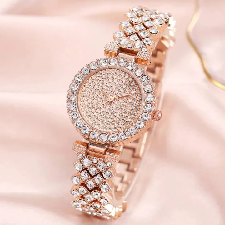 2PCS%20Luxury%20Women%20Rose%20Gold%20Watch%20Fashion%20Ladies%20Quartz%20Diamond%20Wristwatch%20Elegant%20Female%20Bracelet%20Watches%20Set%20Reloj%20Mujer%20-%20Image%206
