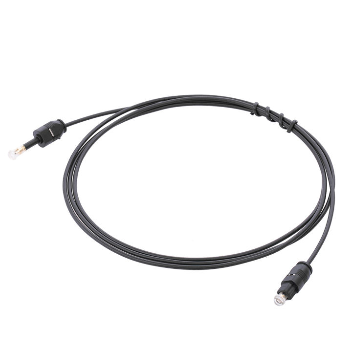 HXSJ%20Gold-Plated%20Toslink%20To%20Mini%20Toslink%20Digital%20Optical%20Fiber%20Square%20To%20Round%20Interface%203.5Mm%20Audio%20Cable%20150Cm%20(Black)%20-%20Image%203