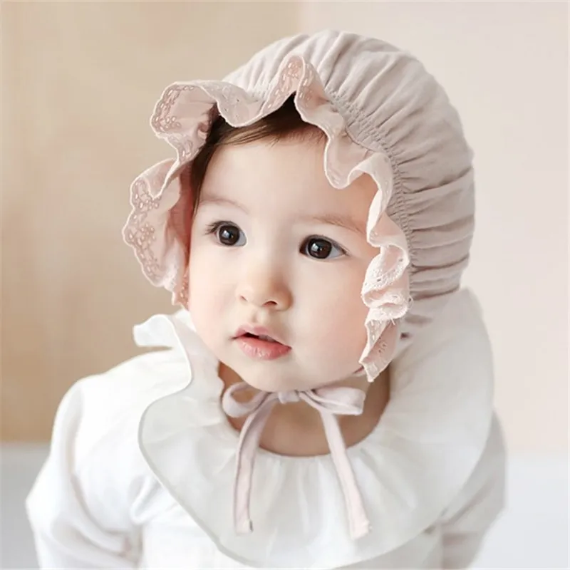 Sun Hat Cotton Cap For Newborn Baby Lace Newborn Baby Hat Cute
