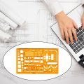 1:50 Scale Templates Ruler Architecture Measuring Drainage Stencil for Furniture Drawing Building Interior Design House Plan. 