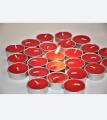 Floating candles red and white (10 pcs). 