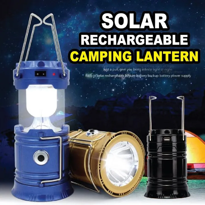 EcoSport Solar Rechargeable Light for Outdoor Indoor Camping Hiking Torch Light LED