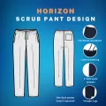 Horizon Medical Scrubs - Doctor Uniforms - Cotton Twill Navy Blue Doctors Scrubs. 