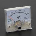 85C1-A DC 0 - 500UA Pointer DC Ammeter Analog Current Panel Ampere Meter for Pressure Regulator Distribution Boxes, Etc. 
