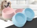 Small Double Bowls Cute Multi-Purpose Candy Colour Puppy Dog Rabbit Cat Food Bowl Pets Food Bowls Food Dish Pet Feeders Water Bowl Cat Bowl Feeder Travel Bowl Cat Plate Pet Plate Dispenser Pets Food Bowl Feeder Cat Dish Pet Dish Food Grade Plastic Cats. 