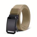 2024 New Canvas Nylon Belt All-Match Non-Hole Automatic Buckle Canvas Belt Lightweight Ultra-Thin Durable Men's. 