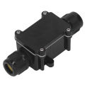 3 Way Electrical Connector Waterproof Junction Box For 5-9mm 9-12mm 12-15mm. 