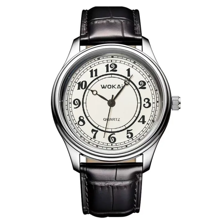 Wokai%20Men's%20Watch%20Quartz%20Movement%20Classic%20Simple%20Large%20Dial%20Casual%20Stylish%20Wristwatch%20-%20Image%209